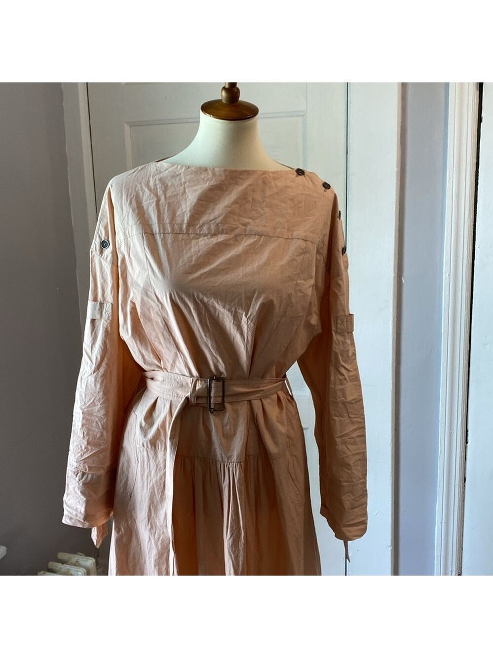 NWT Zara SRPLS Limited Edition Belted Dress, Size L - Picture 7 of 17